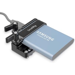 SMALLRIG Mount Bracket SSD Holder for Samsung T5 SSD with 1/4"-20 Threads, Compatible with SMALLRIG Cage for BMPCC 4K & 6K and for Z CAM (New Version) – 2245B