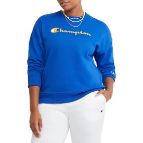 Champion Women's Crewneck Sweatshirt, Powerblend, Fleece Sweatshirt, Best Sweatshirt for Women (Plus Size Available)