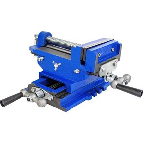 HFS(R) 5" Cross Slide Vise Drill Press Metal Milling 2 Way X-Y Heavy Duty Clamp Machine
