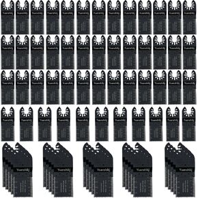 Yuanshikj (50PC,1-3/8") Wood Plastics Universal Oscillating Multitool Saw Blades,Oscillating Tool Blade,Professional Quick Release Durable, Multi Tool Blades Kits