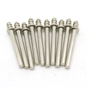TMAX 10 pc #401 Screw Mandrel for Felt Polishing Wheel Or Cone Tip with 1/8 Inch Shank for Dremel Rotary Tools