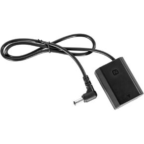 SmallRig DC5521 to NP-FZ100 Dummy Battery, NP-FZ100 Power Cable for Sony A7 III, A7 IV, A7S III, A7R III, A7R IV, A7R V, A7C, A7C II, A7CR, A1, A9, A9 II, A6600, A6700, FX3, FX30, ZV-E1 Camera - 2922B