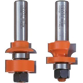 CMT 891.512.11 2-Piece Rail & Stile Bit Set, 1-1/8-Inch Diameter, 1/2-Inch Shank