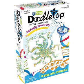 Doodletop Squiggly Stencil Kit - Sea Life
