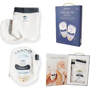 Massage Me! Socks for Baby Massage, Constipation, Gas Relief, Colic Calm & Baby Sleep Aid, Baby Socks for Newborn, Infant, Toddler, Mom Gifts & Baby Gifts