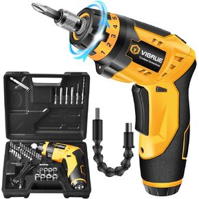 VIGRUE Electric Screwdriver with Display, Mini Cordless Precision Screwdriver Set with 48 Magnetic Bits, Small Electric Screwdriver For Electronics Laptops Glasses Clocks