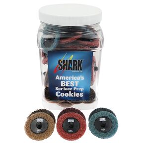 Shark Industries PN-13087 50-Pack Triple Treat Quick Change Surface Prep Conditioning Discs, 2" Diameter – Coarse, Medium & Fine Grit for Final Cleaning and Finishing (50 Discs)