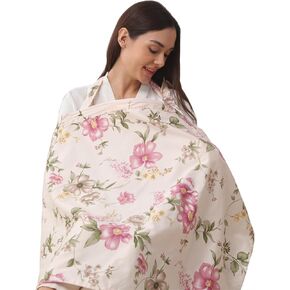 insular Nursing Cover for Breastfeeding, Infant Feeding Cover Breathable Cotton Privacy Breastfeeding Apron, Rose in Kuwait