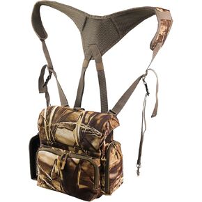 MDSTOP Binocular Harness Chest Pack, Bino Case with Rangefinder Pouch, Bino Harness, Binocular Chest Pack, Chest Pack for Hunting, Binocular Harness for Bird Watching, Hunting, Hiking, Shooting