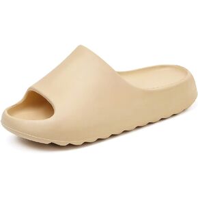 XTJSCBDSH Cloud Slides for Men and Women, Quick Drying Slippers Shoe Open Toe Thick Soft, Platform Slide Sandals Daily Shower Sandals, Non-Slip Bathroom Slippers Summer for Indoor & Outdoor