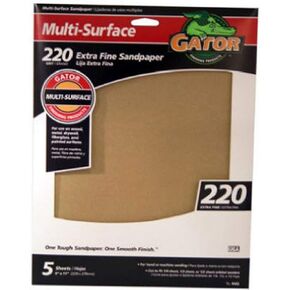 Ali Industries 4443 Grit 9-Inch x 11-Inch Sandpaper - 5 Sheets