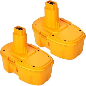 2-Pack [Upgraded to 4500mAh] High Capacity DC9096 DC9098 Replacement Battery Compatible with Dewalt 18V Battery DC9099 DW9095 DW9096 DW9098 DW9099 DE9038 18 Volt Battery Cordless Drill Driver (Black)