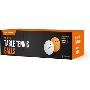 PRO SPIN Ping Pong Balls - Orange 3-Star Training Table Tennis Balls | High-Performance 40+ ABS Training Balls | Ultimate Durability for Indoor/Outdoor Ping Pong Tables