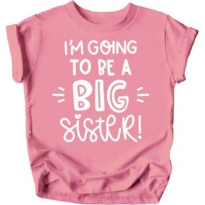 Olive Loves Apple Big Sister New Baby Reveal I'm Going to Be A Big Sister New Sibling Announcement T-Shirts and Raglans
