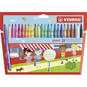Stabilo Power Wallet Coloring Pens , Set of 30 , Multicolored