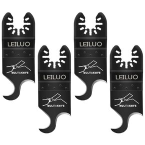 LEILUO 116 Pcs Multitool Blade Kits Cutting and Sandpaper Oscillating Tool Accessories Universal Oscillating Saw Blades with Storage Bag Compatible with DeWalt Makita Dremel and More