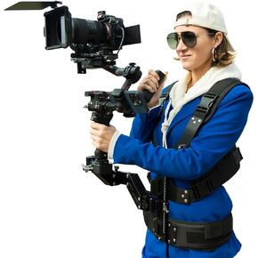 DF DIGITALFOTO Thanos-SE Gimbal SteadiCam Support Vest System, Compatible with DJI RS4/RS 4 Pro/RS3/RS 2 PRO, ZHIYUN Crane 3S/2S, Payload 4.4-17.6 lbs, 16mm pin Adapter Included