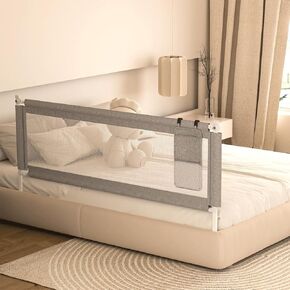 IKARE Bed Rail for Toddlers, New Upgraded Infants Safety Bed Guardrail with 28 Gears Adjustable Heights, Baby Bed Rail Guard for Queen, King Mattress (1 Side 60"x 30")