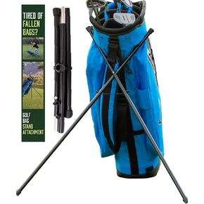 Red Golf Bag Stand Attachment Foldable Legs Only | Portable Attachable Stand for Golf Bag Legs Only Golf Stand | Golf Gifts for Mens Golf Bag Accessories | Preventing Bag Falls and Golf Club Damage