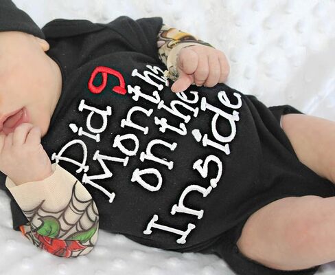 ملابس Fommy Baby Boy، ملابس أطفال مطبوعة بأحرف رومبير بأكمام وشم للأولاد in Saudi Arabia