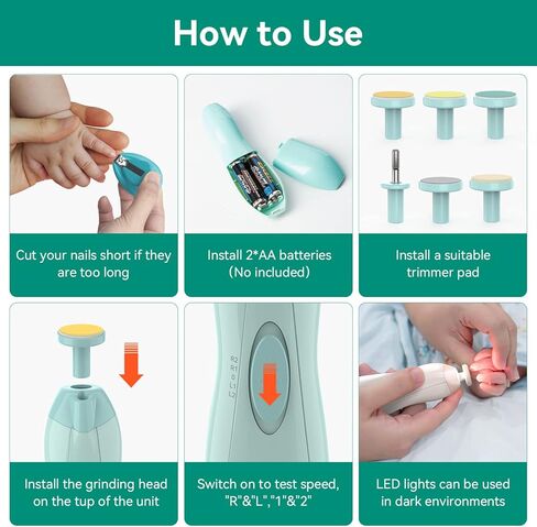 Baby Healthcare and Grooming Kit, 24 in 1 Baby Electric Nail Trimmer Set, Lupantte Nursery Care Kit, Toddler Nail Clippers, Medicine Dispenser, Infant Comb, Brush, etc. Baby Care Products in Saudi Arabia