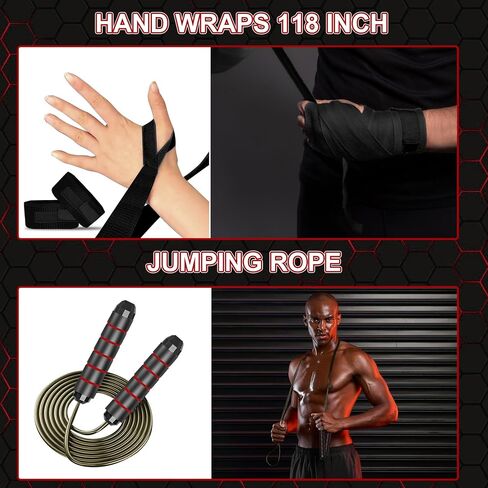 Hanging Sandbag, 4FT Punching Bag for Adults, 9-in-1 Unfilled Heavy Punching Bag, Boxing Bag with 12OZ Gloves in Saudi Arabia