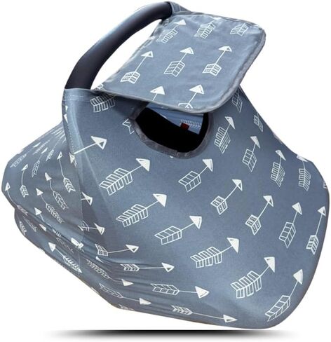 أغطية مقاعد السيارة للأطفال، غطاء مقعد سيارة قابل للتمدد متعدد في 1، غطاء مقعد سيارة للفتيات الصبيان، غطاء للرضاعة الطبيعية، نافذة مع غطاء قلاب، حقيبة قائمة بذاتها، تصميم براءة اختراع، رمادي in Kuwait