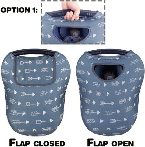 أغطية مقاعد السيارة للأطفال، غطاء مقعد سيارة قابل للتمدد متعدد في 1، غطاء مقعد سيارة للفتيات الصبيان، غطاء للرضاعة الطبيعية، نافذة مع غطاء قلاب، حقيبة قائمة بذاتها، تصميم براءة اختراع، رمادي in Kuwait