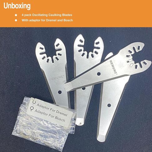 Oscillating Scraper Blades for Caulk Adhesive Sealant Removal for Dewalt Milwaukee Ryobi Bosch Craftsman Dremel Mulimaster Rockwell Multitool Scraper Blades in Saudi Arabia
