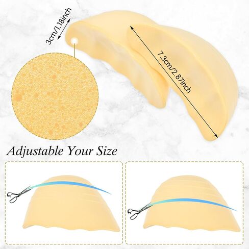 Shoe Filler Insert, 3 Pairs Shoe Filler for Shoes Too Big, Toe Cushion Fillers Make Shoes Fit, Shoe Filler for Loose Shoe, Prevent Heel Sliping, One Size Fits Shoe Inserts for Women and Men (Blcak) in Saudi Arabia