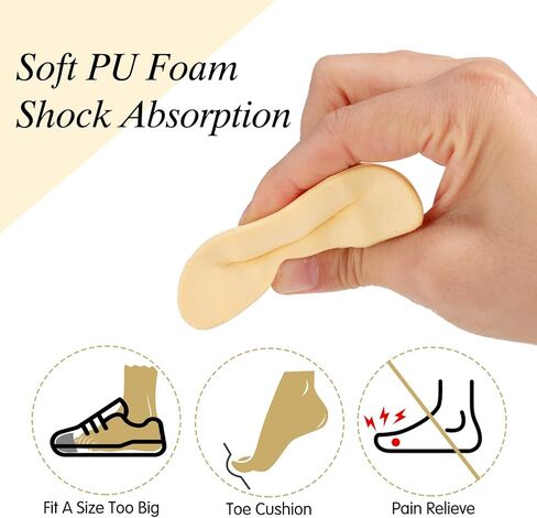 Shoe Filler Insert, 3 Pairs Shoe Filler for Shoes Too Big, Toe Cushion Fillers Make Shoes Fit, Shoe Filler for Loose Shoe, Prevent Heel Sliping, One Size Fits Shoe Inserts for Women and Men (Blcak) in Saudi Arabia