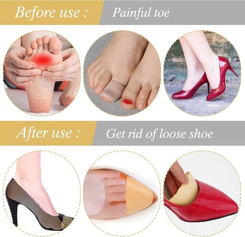 Shoe Filler Insert, 3 Pairs Shoe Filler for Shoes Too Big, Toe Cushion Fillers Make Shoes Fit, Shoe Filler for Loose Shoe, Prevent Heel Sliping, One Size Fits Shoe Inserts for Women and Men (Blcak) in Saudi Arabia