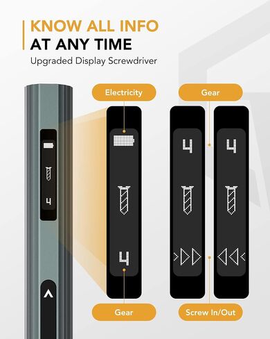 VIGRUE Electric Screwdriver with Display, Mini Cordless Precision Screwdriver Set with 48 Magnetic Bits, Small Electric Screwdriver For Electronics Laptops Glasses Clocks in Saudi Arabia