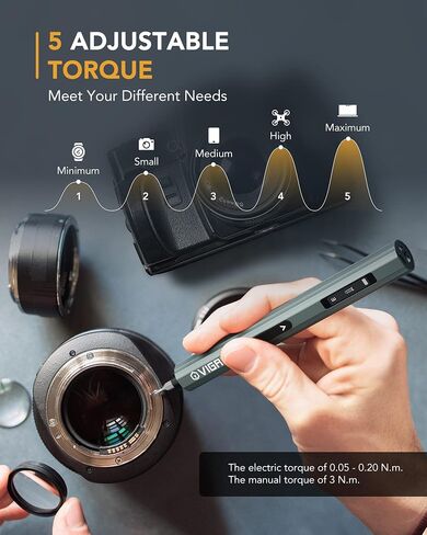VIGRUE Electric Screwdriver with Display, Mini Cordless Precision Screwdriver Set with 48 Magnetic Bits, Small Electric Screwdriver For Electronics Laptops Glasses Clocks in Saudi Arabia