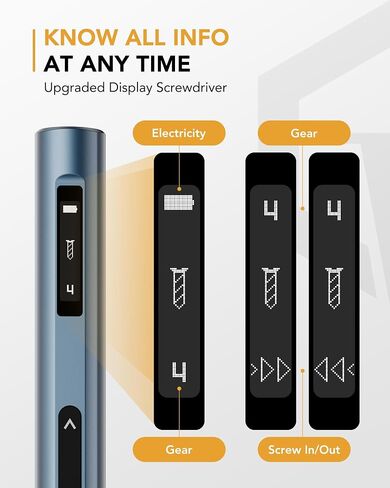 VIGRUE Electric Screwdriver with Display, Mini Cordless Precision Screwdriver Set with 48 Magnetic Bits, Small Electric Screwdriver For Electronics Laptops Glasses Clocks in Saudi Arabia