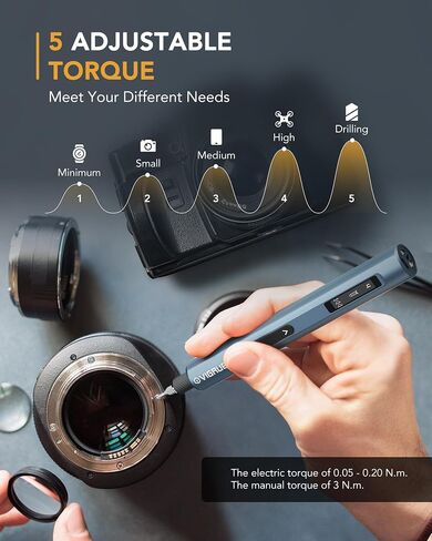 VIGRUE Electric Screwdriver with Display, Mini Cordless Precision Screwdriver Set with 48 Magnetic Bits, Small Electric Screwdriver For Electronics Laptops Glasses Clocks in Saudi Arabia