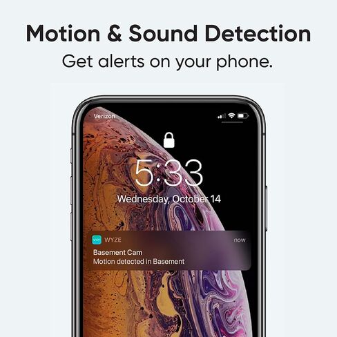كاميرا WYZE Cam v3 1080P سلكية داخلية/خارجية لمراقبة المنزل للحيوانات الأليفة والكلاب والقطط ومراقبة كبار السن، متوافقة مع Alexa وGoogle Home IFTTT in Kuwait
