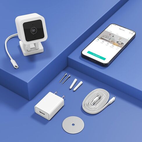 كاميرا WYZE Cam v3 1080P سلكية داخلية/خارجية لمراقبة المنزل للحيوانات الأليفة والكلاب والقطط ومراقبة كبار السن، متوافقة مع Alexa وGoogle Home IFTTT in Kuwait