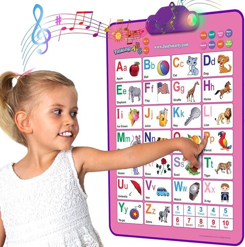 Just Smarty Interactive Alphabet Wall Chart, ABC & 123's, Blue in Saudi Arabia