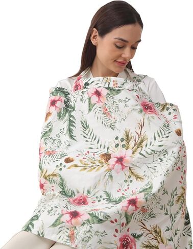 insular Nursing Cover for Breastfeeding, Infant Feeding Cover Breathable Cotton Privacy Breastfeeding Apron, Rose in Saudi Arabia