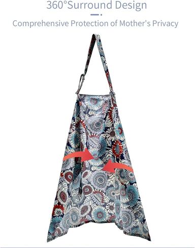 insular Nursing Cover for Breastfeeding, Infant Feeding Cover Breathable Cotton Privacy Breastfeeding Apron, Rose in Saudi Arabia
