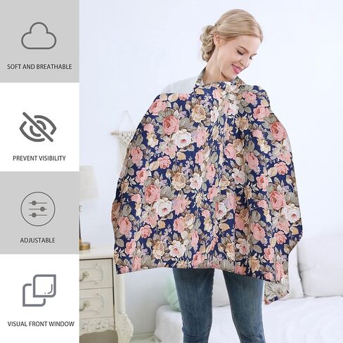 insular Nursing Cover for Breastfeeding, Infant Feeding Cover Breathable Cotton Privacy Breastfeeding Apron, Rose in Saudi Arabia