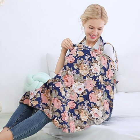 insular Nursing Cover for Breastfeeding, Infant Feeding Cover Breathable Cotton Privacy Breastfeeding Apron, Rose in Saudi Arabia