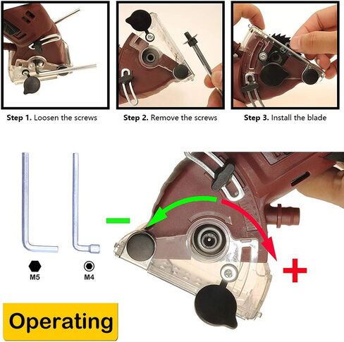 Multifunction Mini Circular Saw Machine Set, 400W High Powered Circular Saw Machine, Professional Compact Circular Saw with 3 Carbide Tipped Blade and Tool Box, for Cut Drywall,Tile, Metal in Saudi Arabia