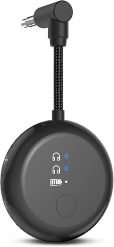 Avantree SoundJet R1 [2024 New] - Airplane Bluetooth 5.3 Adapter for up to 2 AirPods or Headphones with Low Latency and 20hr Playtime, Wireless Audio Transmitter for Flights, Travel, Gym, TV, Tablet in Kuwait
