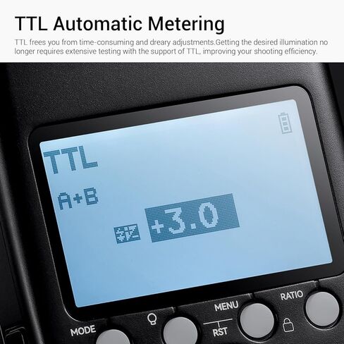 Godox MF-R76S فلاش حلقة ماكرو لسوني، TTL Speedlite 76Ws 2.4G نظام لاسلكي، ضبط تلقائي للسطوع، بطارية ليثيوم أيون 7.2 فولت/3000 مللي أمبير، مع 8 حلقات محول، متوافقة مع كاميرات سوني in Kuwait