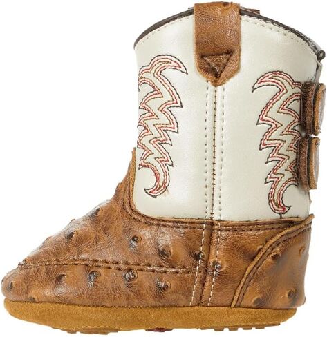 Old West Unisex-Baby Poppets Leather Boots with Velcro Closure in Saudi Arabia