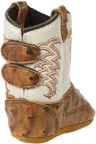 Old West Unisex-Baby Poppets Leather Boots with Velcro Closure in Saudi Arabia
