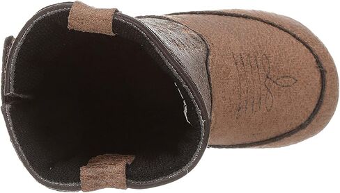 Old West Unisex-Baby Poppets Leather Boots with Velcro Closure in Saudi Arabia