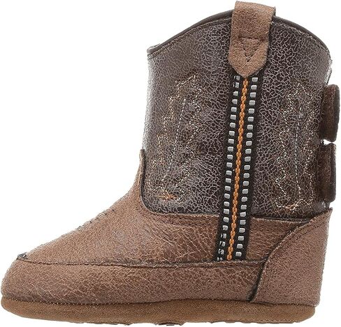Old West Unisex-Baby Poppets Leather Boots with Velcro Closure in Saudi Arabia